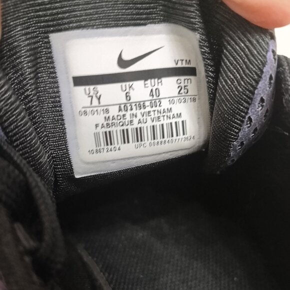 Nike Mens Air Max 720 Sneakers Shoes Youth 7Y Purple Black A03196-002 - Picture 6 of 8